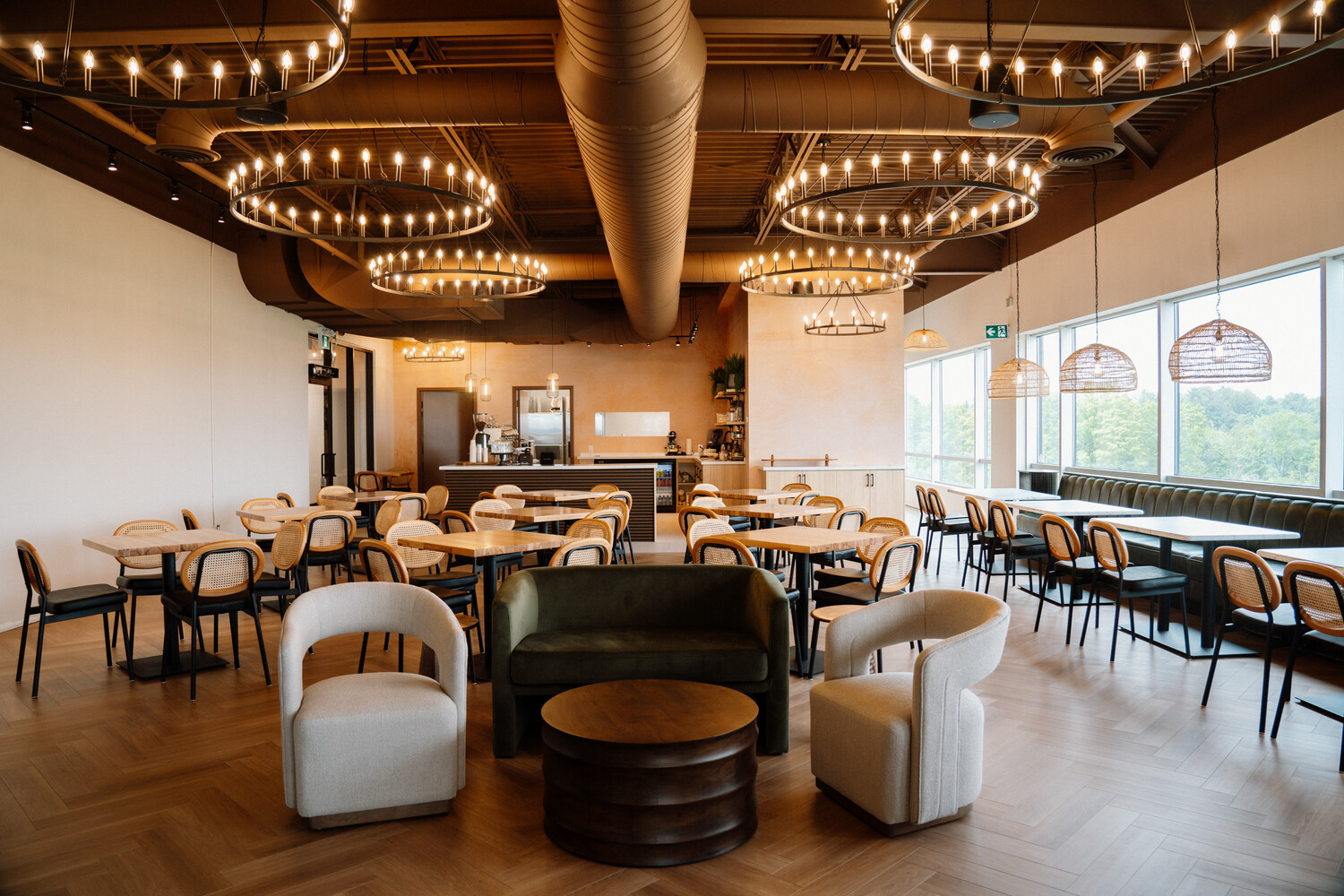 Family dining area at the café